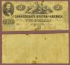 T-42 $2 1862 Confederate two dollar bill