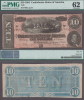 T-68 $10 1864 Confederate Currency civil war