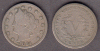 1884 5c US Liberty V nickel