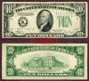 1934-C $10 US small size federal reserve note green seal