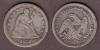 1857-O 25c US Seated Liberty silver quarter dollar