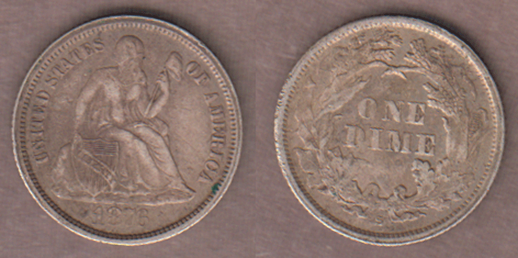 1876-S 10c