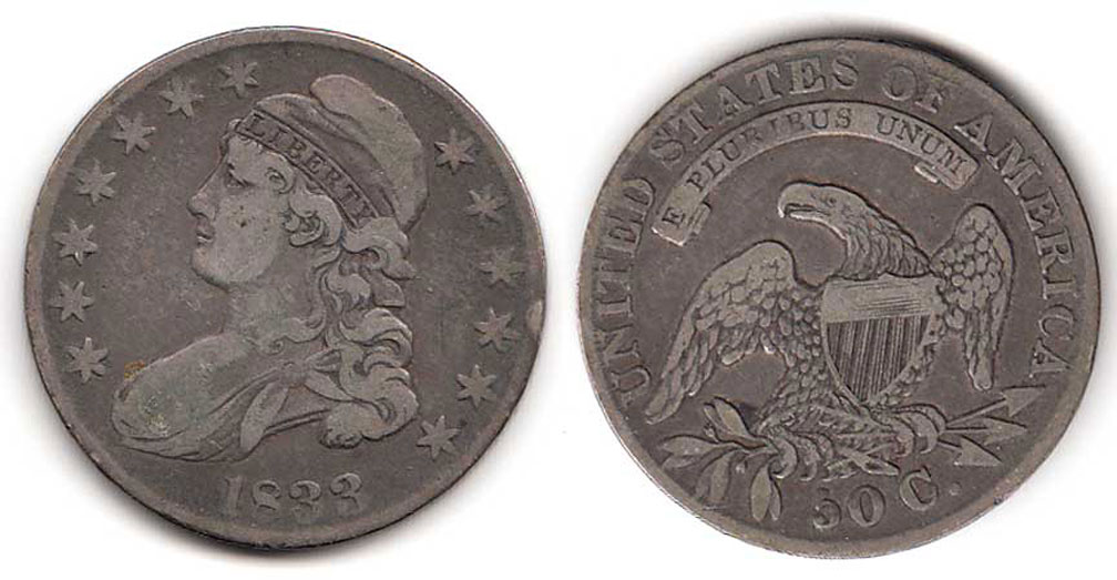 1833 50c | Corpus Christi Coin & Currency