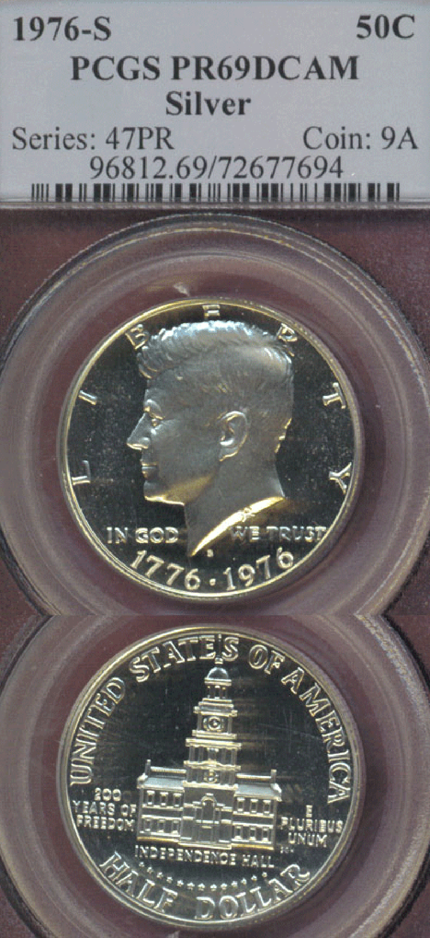 1976-S 50c Bicentennial Silver Proof