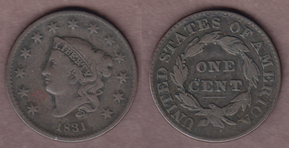 1831 US Large Cent 