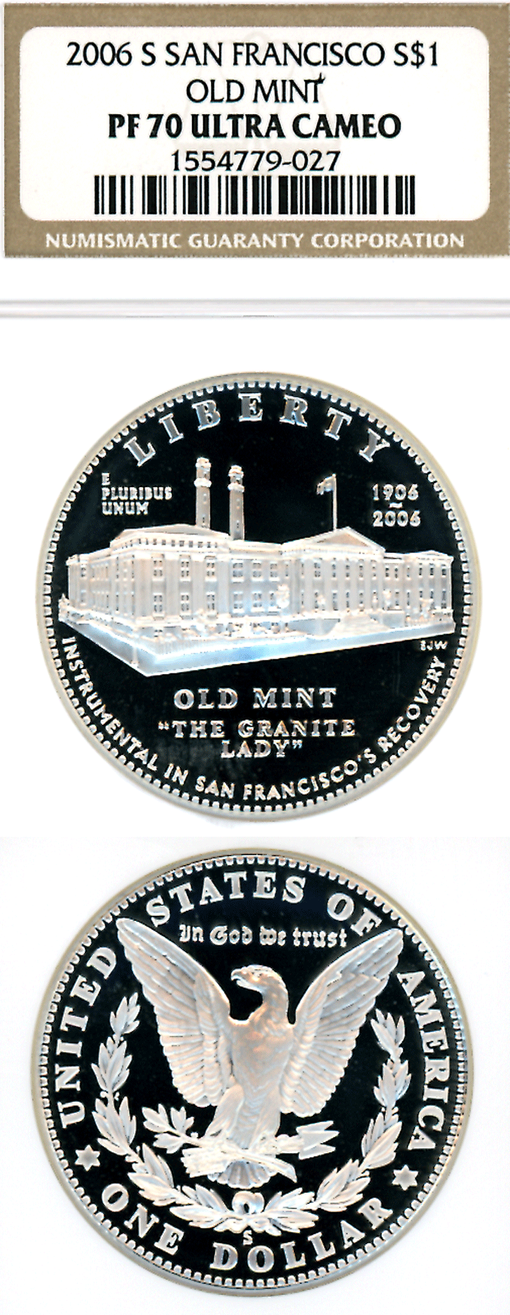 2006-S San Francisco Old Mint $ NGC PROOF-70 ULTRA CAMEO