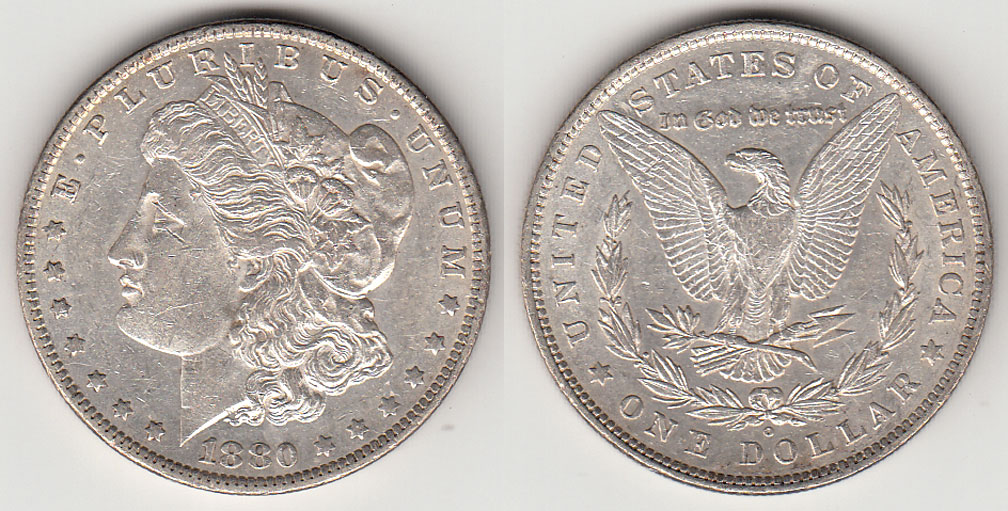 1880-O $ VAM-48 Hang Nail "TOP 100 VAM" Morgan Silver Dollar