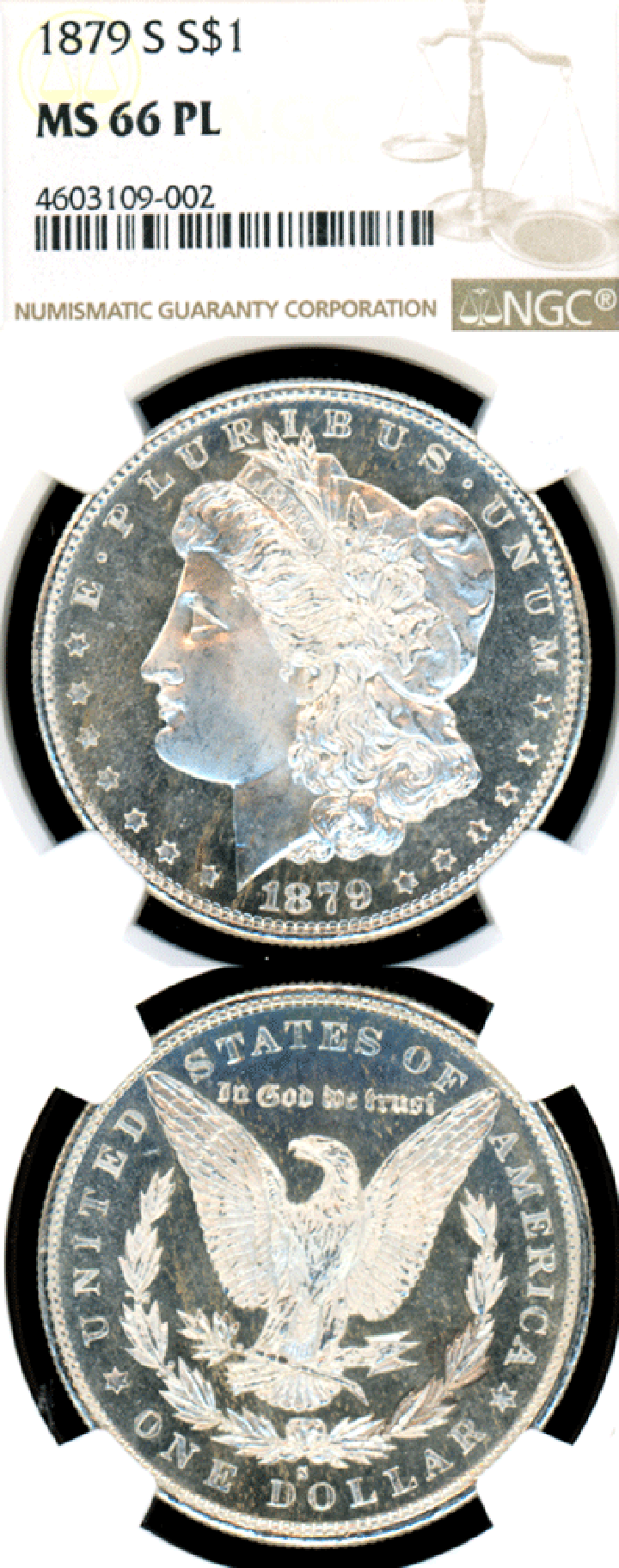 1879-S $ NGC MS-66 Prooflike