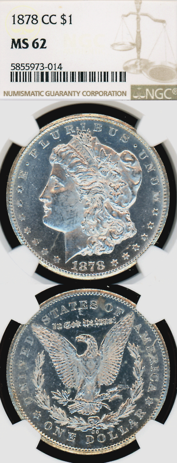 1878-CC $ NGC MS-62