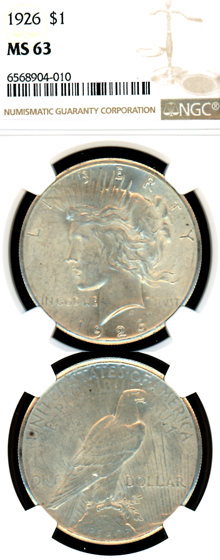 1926 $ NGC MS-63