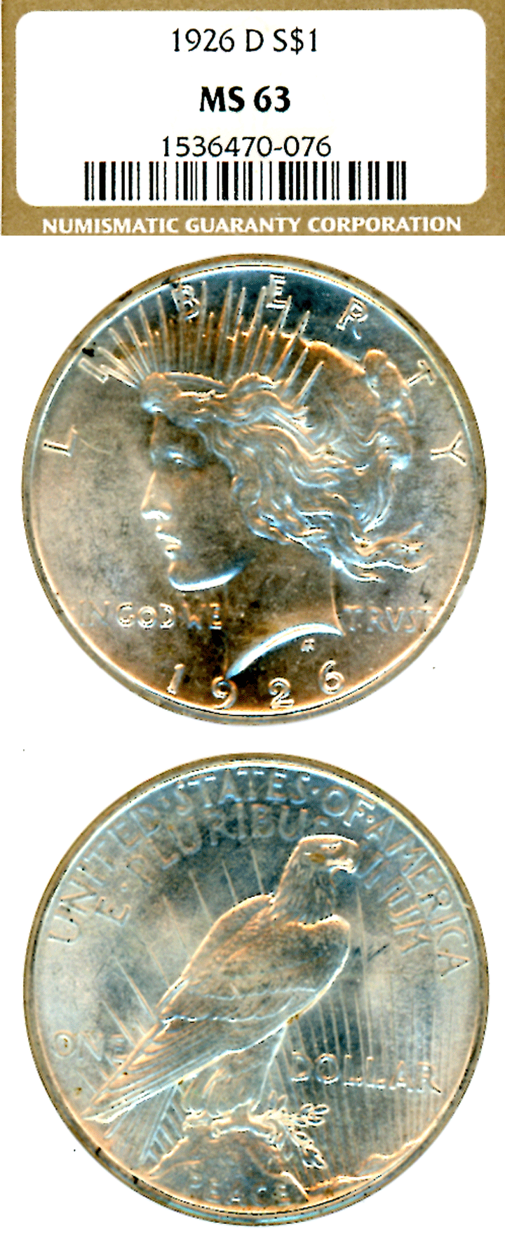 1926-D $ NGC MS-63