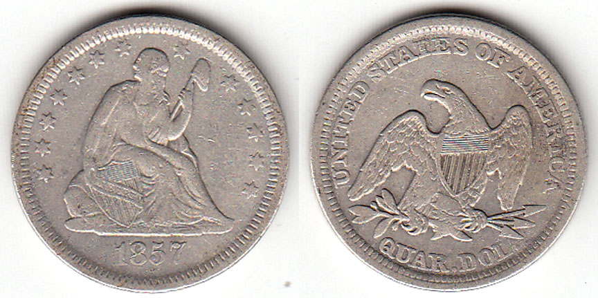Moneda quarter dollar 1965