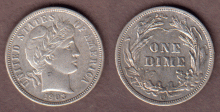 1903-O 10c US Barber silver dime