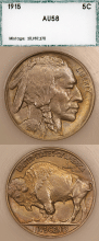 1915 5c PCI AU 58