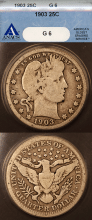 1903 25c ANACS Good 6
