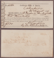 South Carolina Interim Depository Receipt Confederate paper money