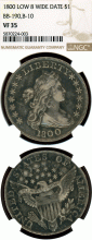 1798 $ Draped Bust Heraldic Eagle NGC VF 35