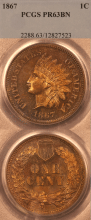 1867 "Proof" PCGS PR-63