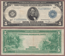 1914 $5.00 FR-865 Atlanta