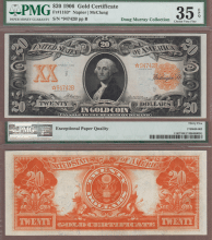 US Large Size Gold Certificate 191906 $20 FR-1183* STAR US large size gold certificate PMG Very Fine 35 EPQ