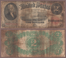 1917 $2.00 FR-60 US large size legal tender note