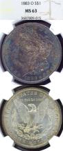 1883-O $ Morgan silver dollar NGC MS-63