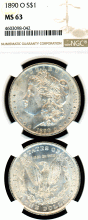 1890-O $ NGC MS 63