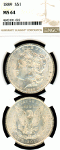 1889 $ NGC MS-64
