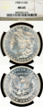 1900-O $ US Morgan silver dollar NGC MS-65 