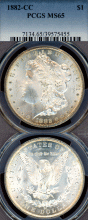 1882-CC $ PCGS MS-65