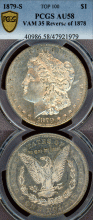 1879-S $ Rev. 1878 PCGS AU 58