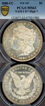 1880-CC $ PCGS MS 63 Vam 5 