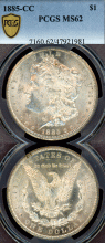 1885-CC $ PCGS MS 62