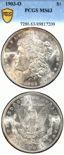 1903-O $ PCGS MS 63