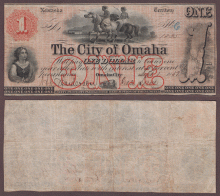 Nebraska Territory - 1857 $1.00 Obsolete bank note