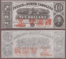 North Carolina - $10.00 - 1864