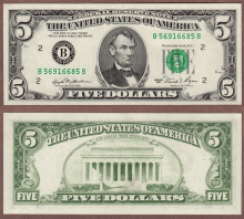 1981 $5 FR-1976-B