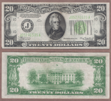 1934 $20 FR-2054-J