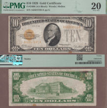 1928 - $10 FR-2400 PMG VF 20