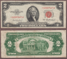 1953-A $2 *STAR* FR-1510* US small size legal tender note