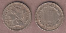 1872 3c Very Fine