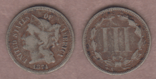 1874 3c Fine
