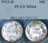 1912-D PCGS MS-64