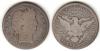 1892-S 25c US Barber silver quarter