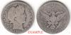 1912 25c US Barber silver quarter