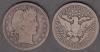 1909-S 25c US Barber silver quarter