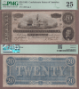 T-67 $20 1864 PMG VF 25