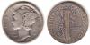 1921-D 10c US silver dime