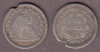 1840-O 10c "No Drapery" US Seated Liberty silver dime