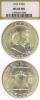 1952-D 50c US Franklin silver half dollar